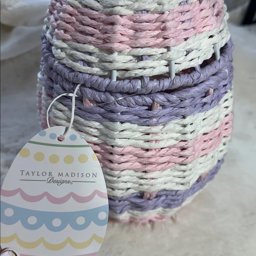 Taylor Madison Easter egg wicker basket